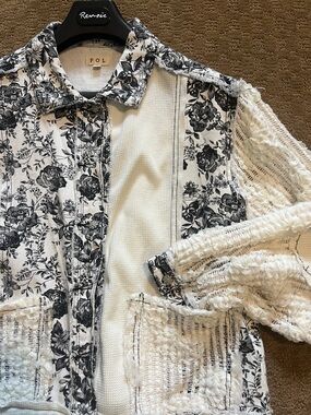 POL Patchwork Boho Jacket